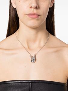 Y/Project curb-chain pendant necklace - Zilver