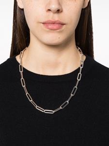 Federica Tosi polished-effect cable-knit necklace - Zilver