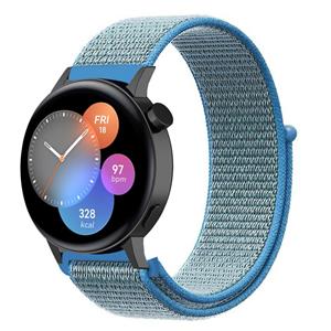Strap-it Huawei Watch GT 3 42mm nylon band (blauw)