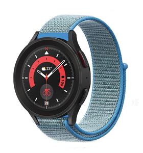 Strap-it Samsung Galaxy Watch 5 Pro nylon band (blauw)