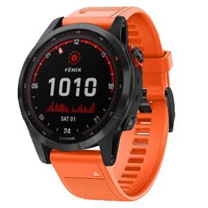 Strap-it Garmin Fenix 7 siliconen bandje (oranje)