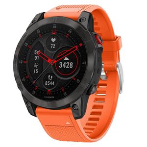 Strap-it Garmin Epix Gen 2 siliconen bandje (oranje)