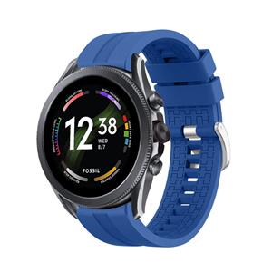 Strap-it Fossil Gen 6 44mm extreme silicone band (blauw)