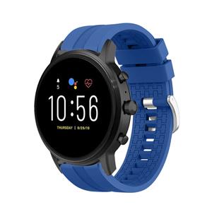 Strap-it Fossil Gen 5 extreme silicone band (blauw)