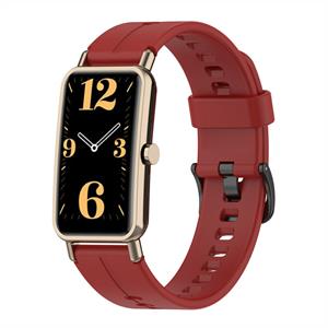 Strap-it Huawei Watch Fit Mini siliconen bandje (rood)