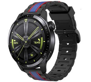 Strap-it Huawei Watch GT 3 46mm Special Edition band (zwart/blauw)