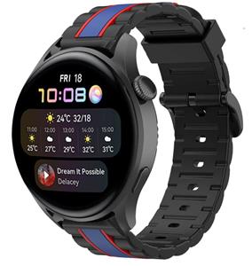 Strap-it Huawei Watch 3 (Pro) Special Edition band (zwart/blauw)