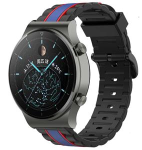Strap-it Huawei Watch GT 2 Pro Special Edition band (zwart/blauw)
