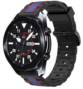 Strap-it Samsung Galaxy Watch 3 Special Edition band 45mm (zwart/blauw)