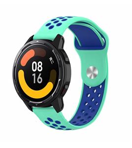 Strap-it Xiaomi Watch S1 sport band (aqua/blauw)