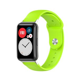 Strap-it Huawei Watch Fit New sport bandje (lichtgroen)
