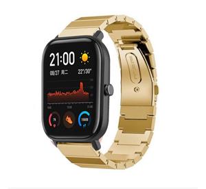 Strap-it Xiaomi Amazfit GTS metalen bandje (goud)