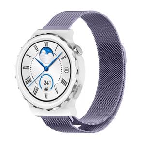 Strap-it Huawei Watch GT 3 Pro 43mm Milanese band (lichtpaars)