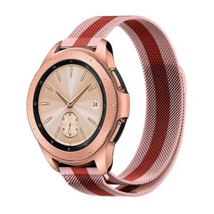 Strap-it Samsung Galaxy Watch Milanese band 42mm (rood/roze)