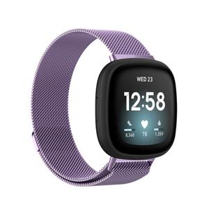 Strap-it Fitbit Sense Milanese band (lichtpaars)