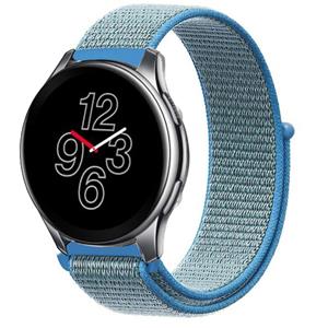 Strap-it OnePlus Watch nylon band (blauw)