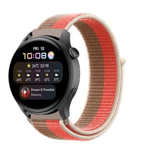Strap-it Huawei Watch 3 (Pro) nylon band (pink pomelo)