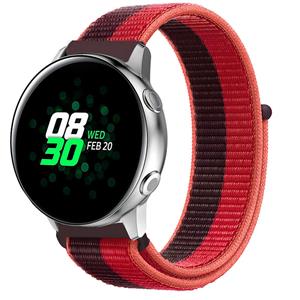 Strap-it Samsung Galaxy Watch Active nylon band (cherry magenta)