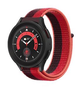 Strap-it Samsung Galaxy Watch 5 Pro nylon band (cherry magenta)