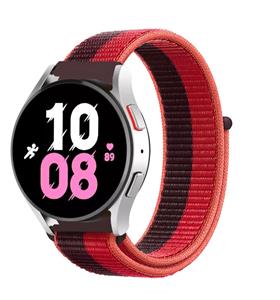 Strap-it Samsung Galaxy Watch 5 - 44mm nylon band (cherry magenta)