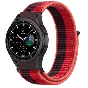 Strap-it Samsung Galaxy Watch 4 Classic 42mm  nylon band (cherry magenta)