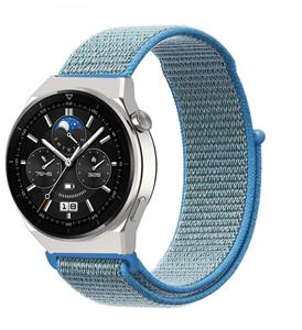 Strap-it Huawei Watch GT 3 Pro 46mm nylon band (blauw)