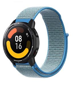 Strap-it Xiaomi Watch S1 nylon band (blauw)