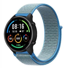 Strap-it Xiaomi Mi Watch nylon band (blauw)
