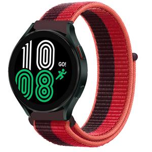 Strap-it Samsung Galaxy Watch 4 44mm nylon band (cherry magenta)