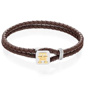 Tommy Hilfiger Lederarmband Schmuck Geschenk TH Monogram Leather Bracelet, 2790531, 2790532