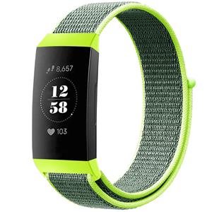 Strap-it Fitbit Charge 4 nylon band (fluorescent)
