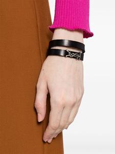 Saint Laurent Opyum leather bracelet - Zwart