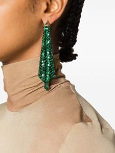 Rabanne Flow Pixel earrings - Groen