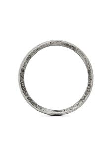 Saint Laurent Ring met geborsteld effect - Zilver