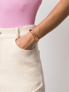 Moschino Armband met logo - Roze