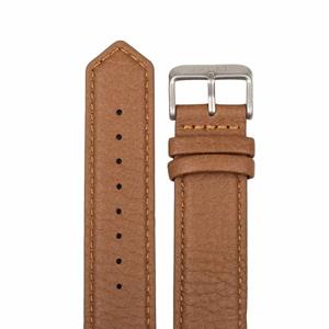 Simple Elk Leather Watch Band 20mm (Cognac)