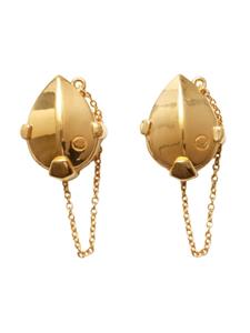 Burberry Shield pendant crystal-embellished earrings - Goud