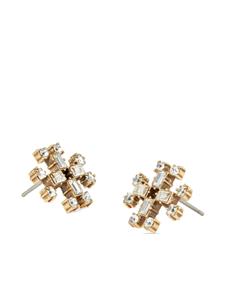 Tory Burch crystal stud earrings - Goud