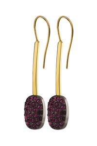 Dyrberg/Kern Jabari Earring, Color: Gold/Purple, Onesize, Women