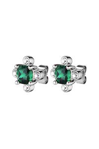 Dyrberg/Kern Gigi Earring, Color: Silver/Green, Onesize, Women