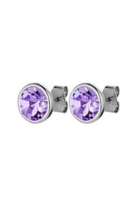 Dyrberg/Kern Dia Earring, Color: Silver, Purple, Onesize, Women