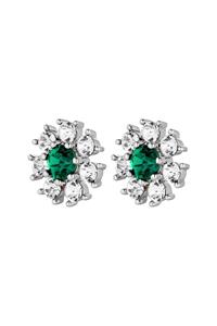 Dyrberg/Kern Aude Earring, Color: Silver/Green, Onesize, Women