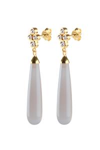 Dyrberg/Kern Maisie Earring, Color: Gold/Grey, Onesize, Women