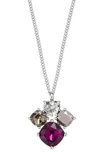 Dyrberg/Kern Masika Necklace, Color: Silver, Purple, Onesize, Women