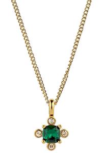 Dyrberg/Kern Rimini Necklace, Color: Gold/Green, Onesize, Women