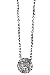 Dyrberg/Kern Leah Necklace, Color: Silver/Crystal, Onesize, Women