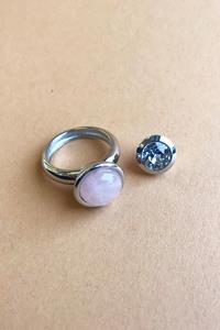 Dyrberg/Kern Rdu Compliments Set Ring, Color: Silver, Onesize, Women