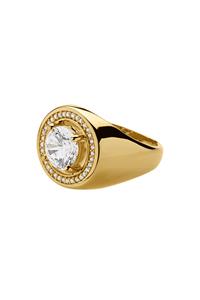 Dyrberg/Kern Solitas Ring, Color: Gold/Crystal,, Women