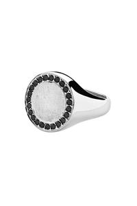 Dyrberg/Kern Aura Ring, Color: Silver/Black,, Women