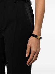 Saint Laurent Armband met gegraveerd logo - Zwart